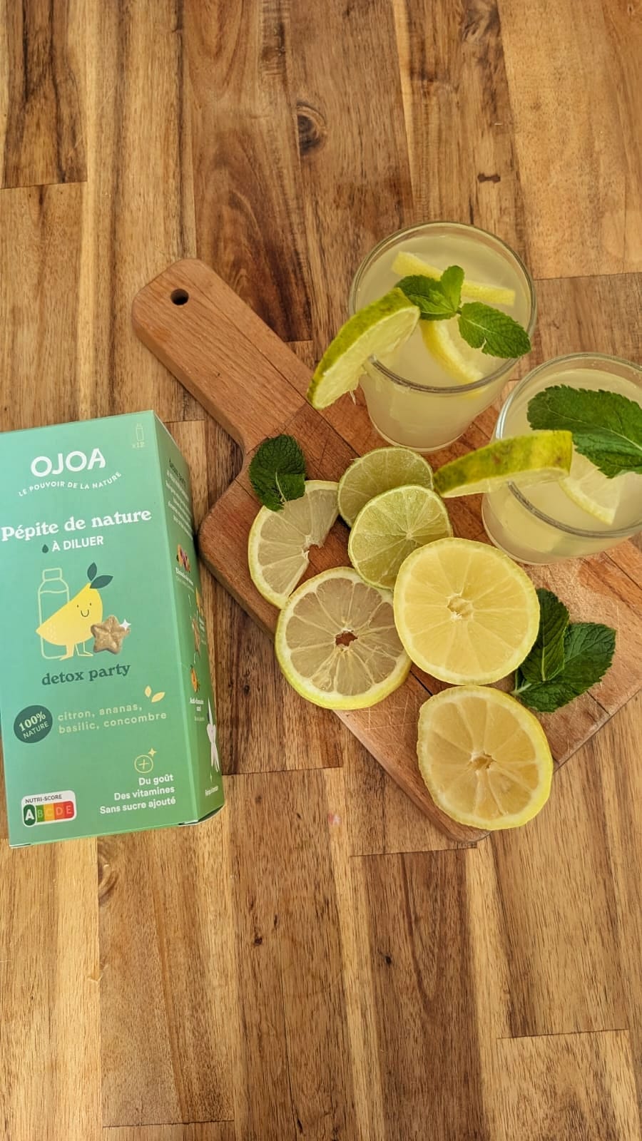 Fresh Tropical Mojito Mocktail Granita 🍋🌴